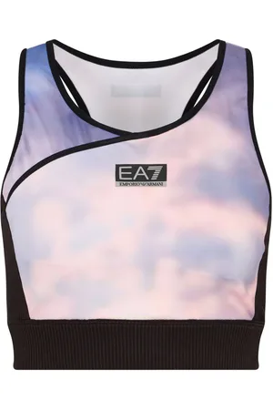 EA7 Kompressions-Oberteil mit Logo-Print
