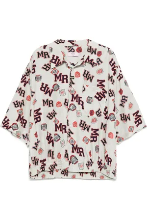 MARTINE ROSE Hemd mit grafischem Print