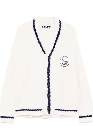 Kiton Cardigan mit Logo-Patch