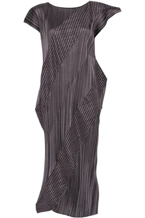 PLEATS PLEASE ISSEY MIYAKE Cosmic Rays Midikleid