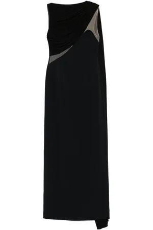 DAVID KOMA Drapiertes Abendkleid