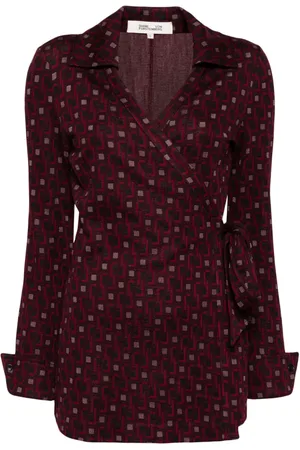 Diane von Furstenberg Wickelrock mit geometrischem Print