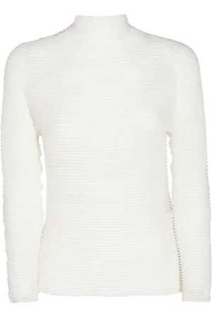 Issey Miyake Pullover mit plissiertem Effekt