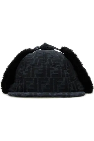 Fendi Canvas-Hut mit FF-Logo
