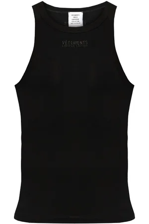 Vetements Tanktop mit Logo-Stickerei