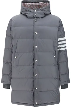 Thom Browne Gestreifter Daunenmantel