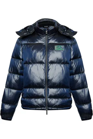EA7 Gefütterte Jacke mit Logo-Patch