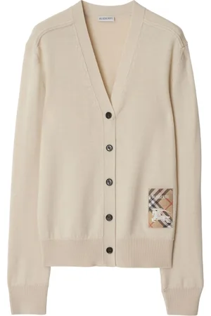 Burberry Karierter Label Cardigan
