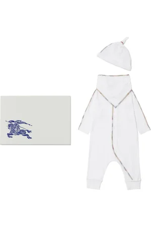 Burberry Strampler mit Check-Paspeln (3er-Set)