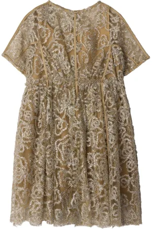 Burberry Kleid aus Metallic-Tüll