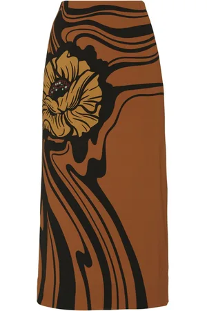 La DoubleJ Bleistiftrock mit Blumen-Print
