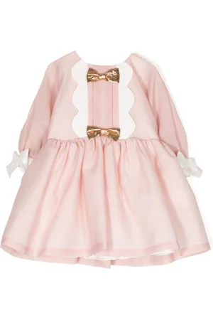 HUCKLEBONES LONDON Fledermaus-Midikleid mit Schleifendetail