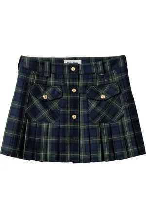 Miu Miu Karierter Minirock
