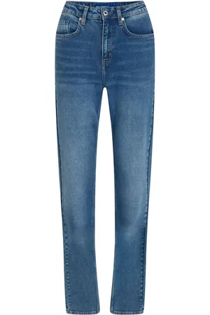 Karl Lagerfeld Straight-Leg-Jeans mit Logo-Patch