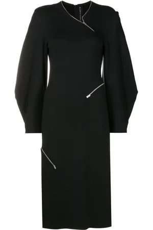 Gloria Coelho Midikleid mit Reißverschlussdetail