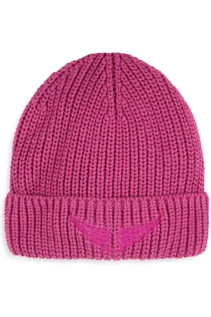 Zadig & Voltaire Gerippte Beanie mit Logo-Stickerei