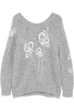 Bernadette Pullover mit Blumenmotiv