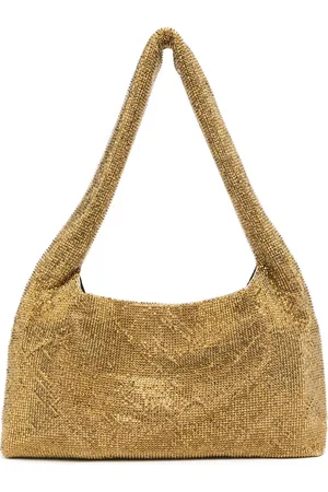 KARA Armpit Schultertasche aus Kristall-Mesh