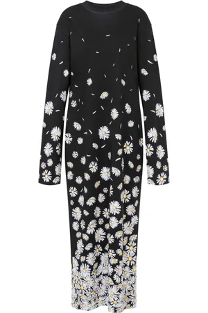 Moschino Maxikleid mit Blumen-Print