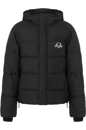 Moschino Gefütterte Jacke mit Logo-Stickerei