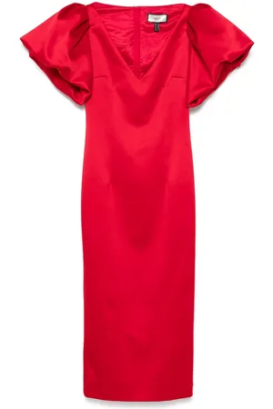 NISSA Midikleid mit Puffärmeln
