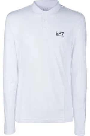 EA7 Poloshirt mit Logo-Print