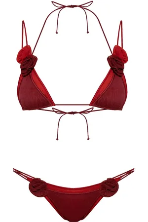 Oseree Bikini mit Rosenapplikation