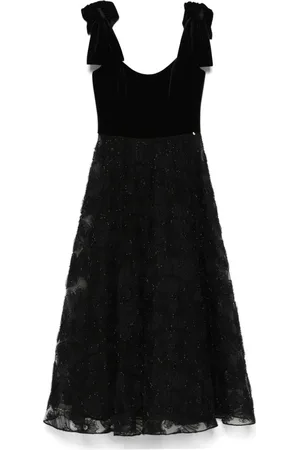 NISSA Midikleid mit Blumenapplikation