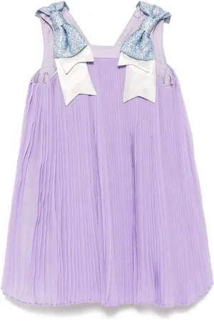 HUCKLEBONES LONDON Plissiertes Kleid mit Trapezform