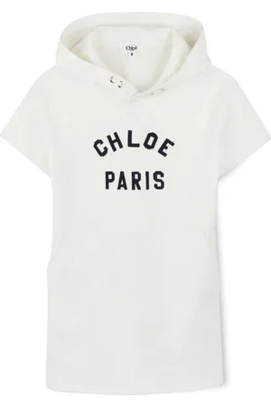 Chloé Kleid mit Logo-Stickerei