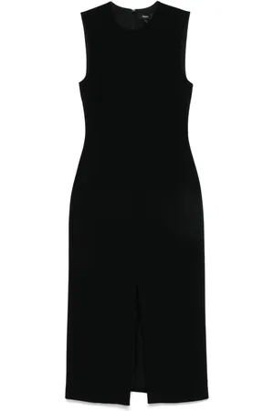 THEORY Kreppkleid mit Schlitz