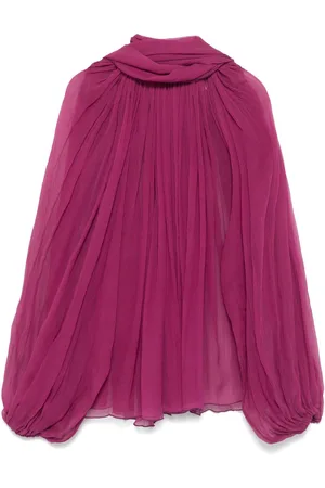 Atu Body Couture Bluse aus Seide mit Schaldetail