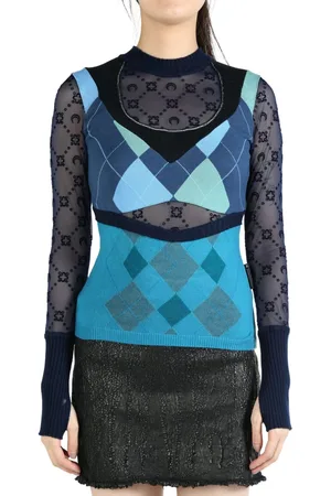Marine Serre Pullover im Layering-Look