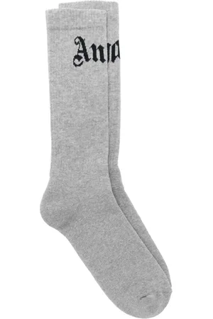 Palm Angels Socken mit gebogenem Logo