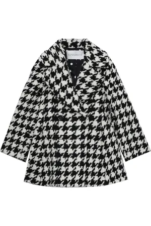 Nina Ricci Mantel mit Hahnentrittmuster