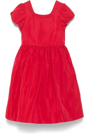 Ralph Lauren Faille-Kleid mit Faltenbesatz