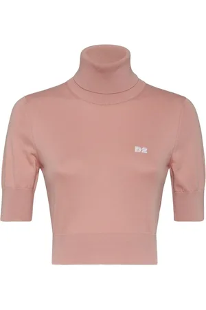 Dsquared2 D2 Cropped-Top mit Rollkragen