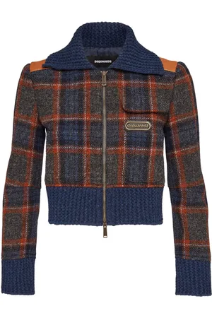 Dsquared2 Karierte Jacke mit Reißverschluss