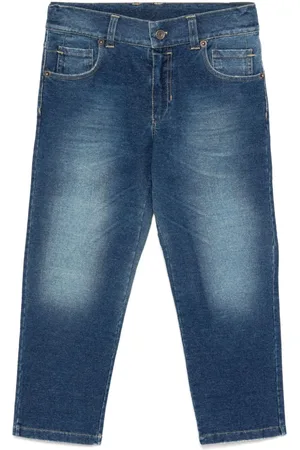 Dolce & Gabbana Gerade Jeans mit Logo-Patch