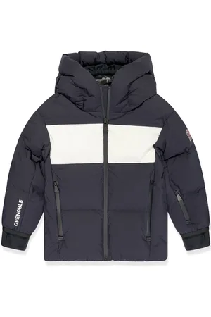 Moncler Gefütterte Jacke mit Logo-Print