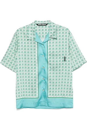 Palm Angels Hemd mit Monogramm-Print