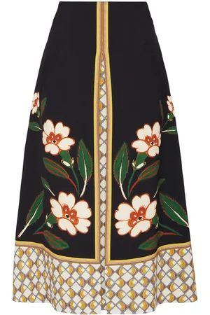 La DoubleJ Midirock mit Blumen-Print