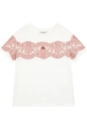 Dolce & Gabbana T-Shirt mit Spitzendetail