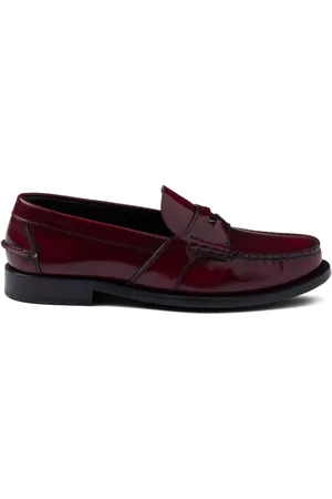 Prada Loafer aus gebürstetem Leder