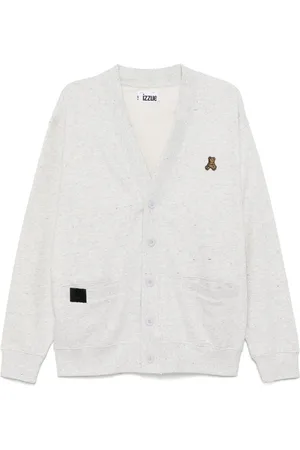 Izzue Cardigan mit Teddy-Patch