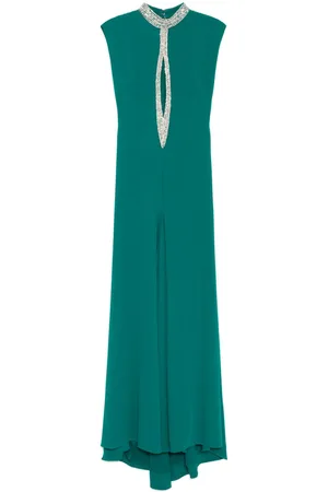 Saiid Kobeisy Kleid mit Kristallen