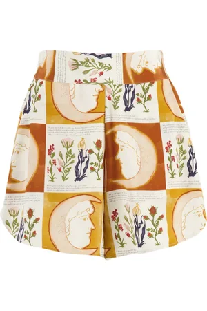 Paula Krepp-Shorts mit Print