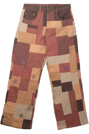Glass Cypress Military-Jeans im Patchwork-Look