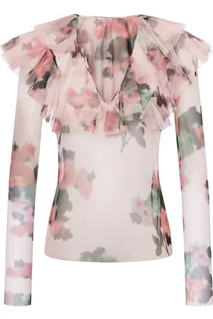 Serafini Bluse mit Blumen-Print