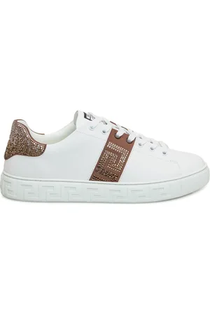 VERSACE Sneakers mit Logo-Applikation